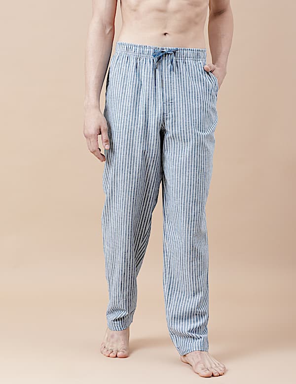 Cotton Mix Striped Relaxed Fit Pyjama