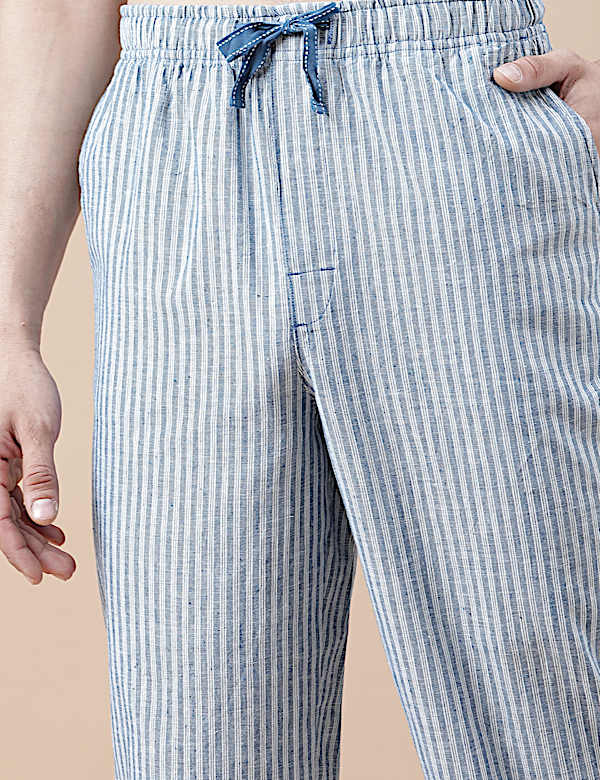 Cotton Mix Striped Relaxed Fit Pyjama