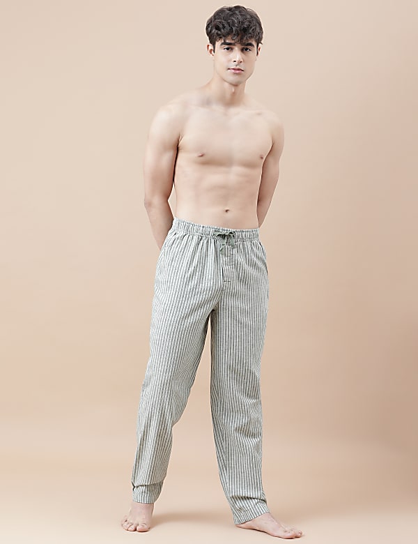 Cotton Mix Striped Relaxed Fit Pyjama