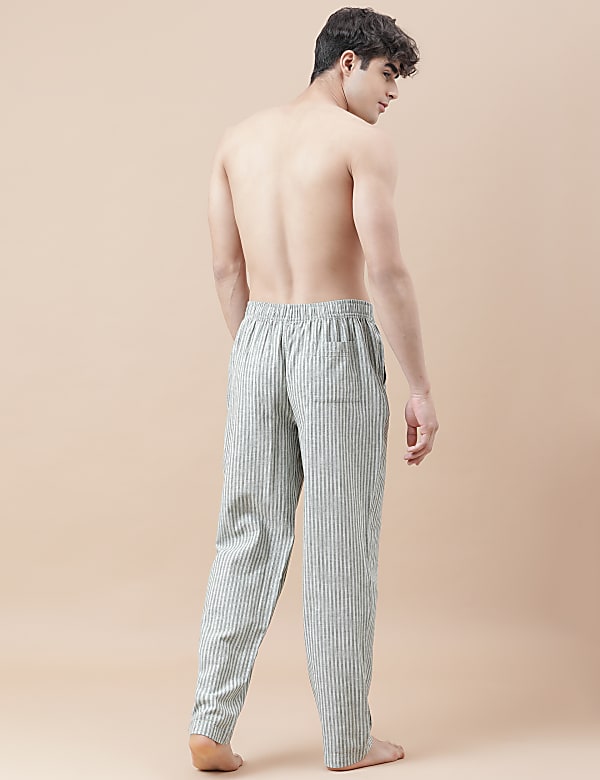 Cotton Mix Striped Relaxed Fit Pyjama