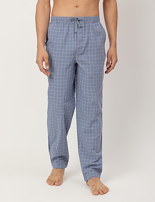 Cotton Mix Checked Comfort Fit Pyjama