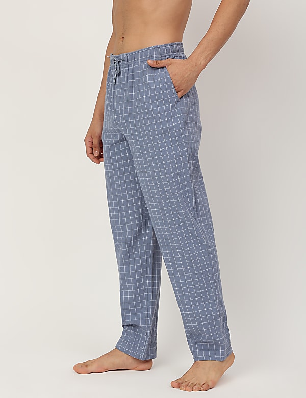 Cotton Mix Checked Comfort Fit Pyjama