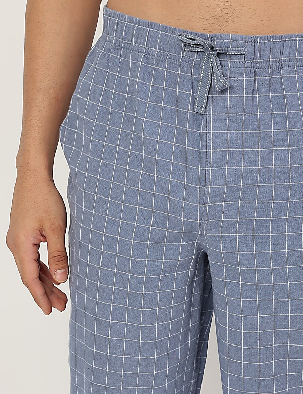 Cotton Mix Checked Comfort Fit Pyjama