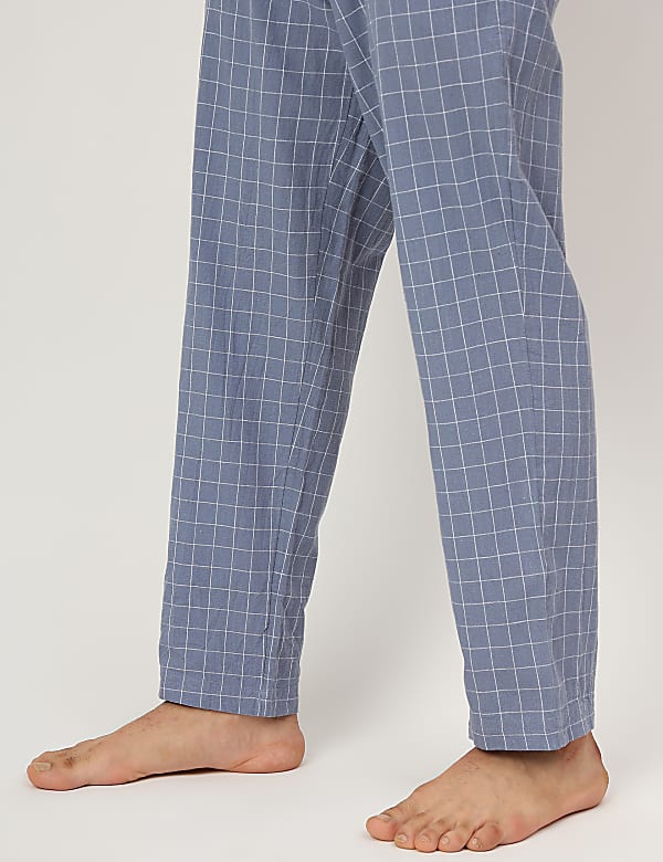 Cotton Mix Checked Comfort Fit Pyjama