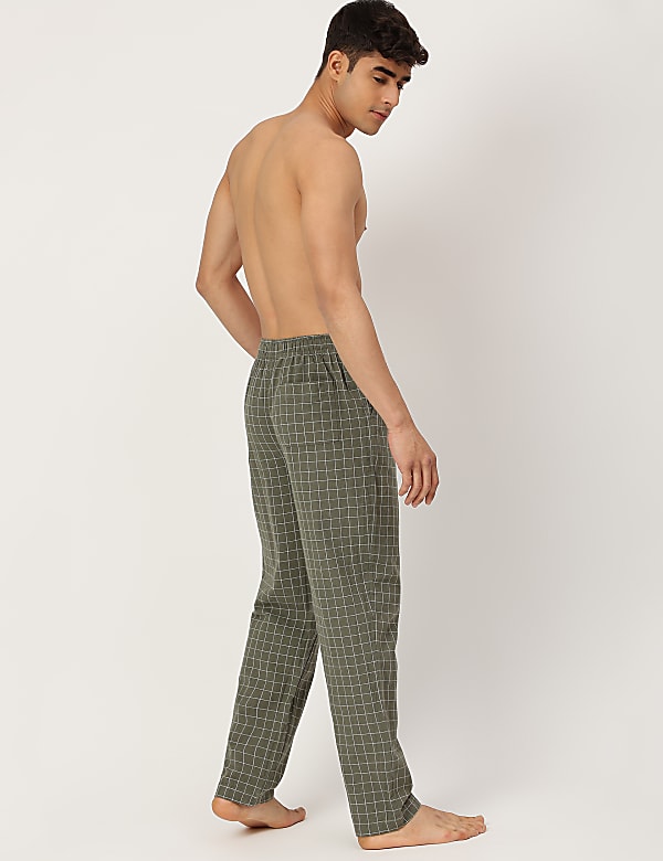 Cotton Mix Checked Comfort Fit Pyjama