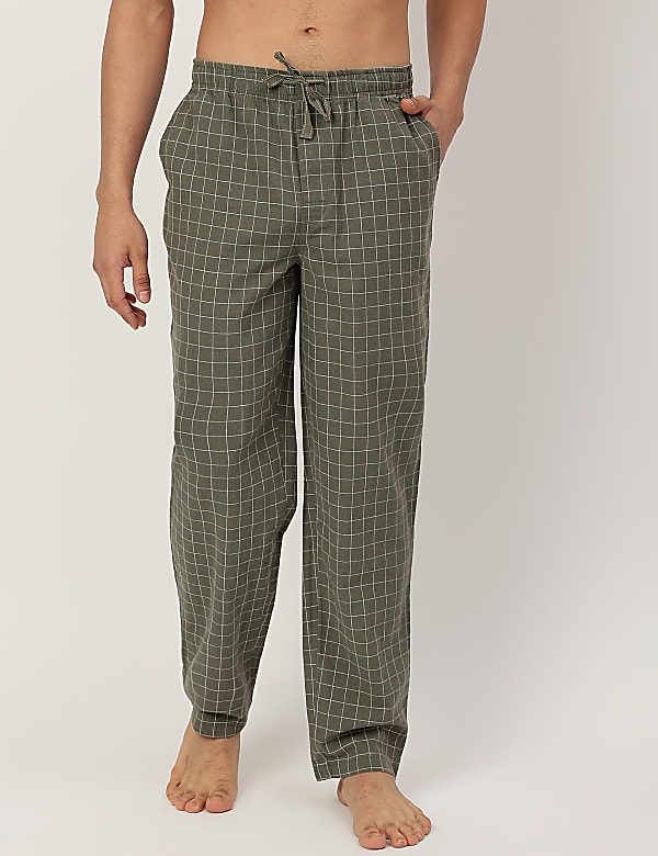 Cotton Mix Checked Comfort Fit Pyjama
