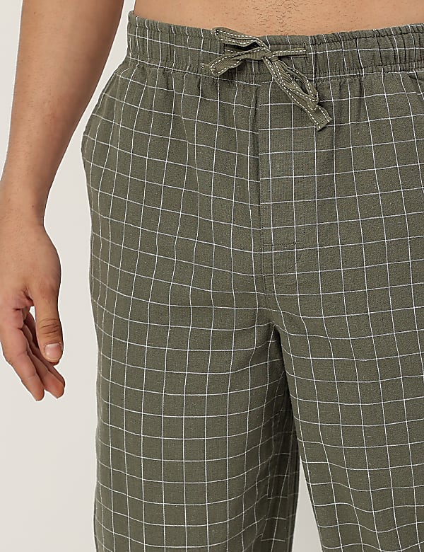 Cotton Mix Checked Comfort Fit Pyjama