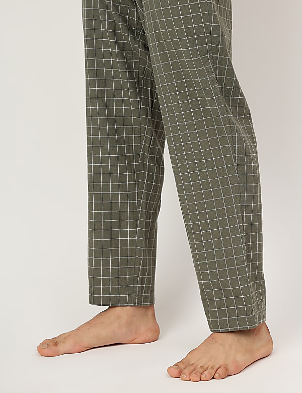 Cotton Mix Checked Comfort Fit Pyjama