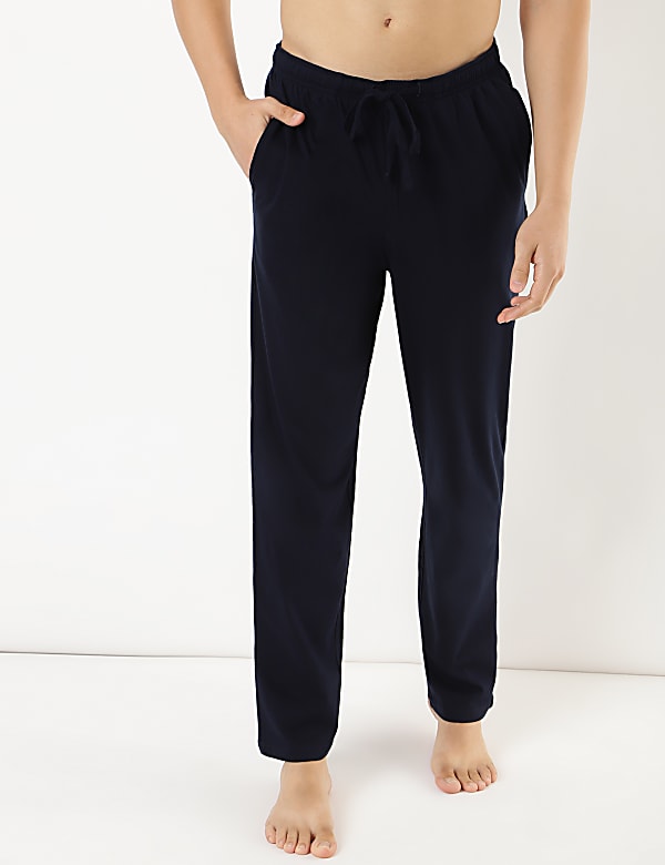Pure Cotton Striped Crew Neck Pyjama Set