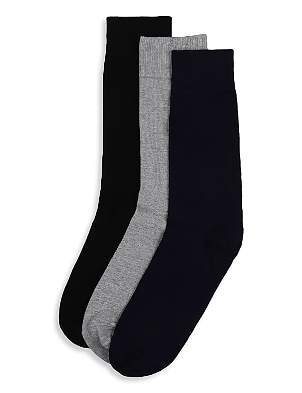 3Pk Solid Socks