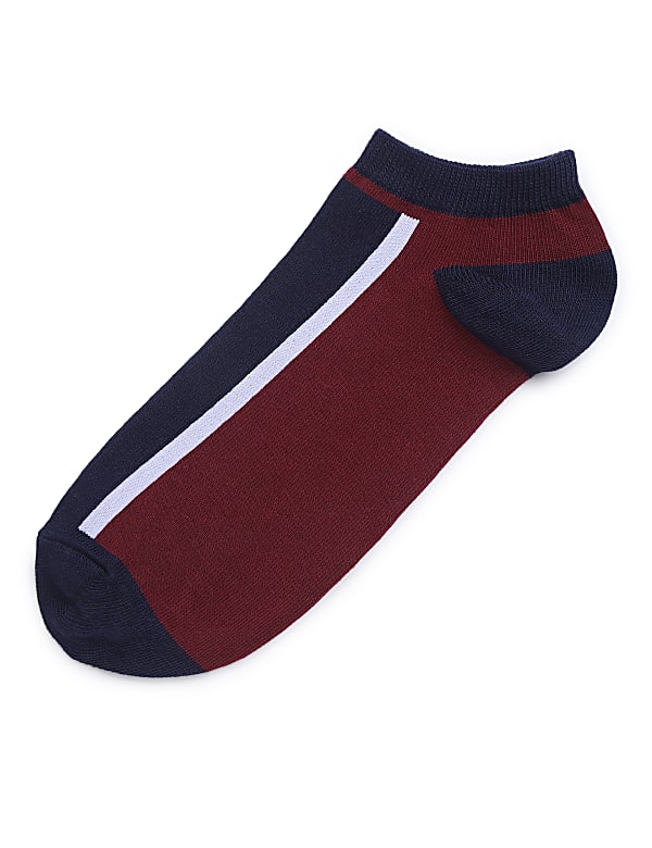 Cotton Mix Colorblock Skinny Fit Socks