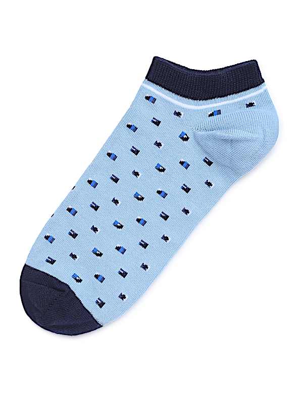 Cotton Mix Printed Skinny Fit Socks