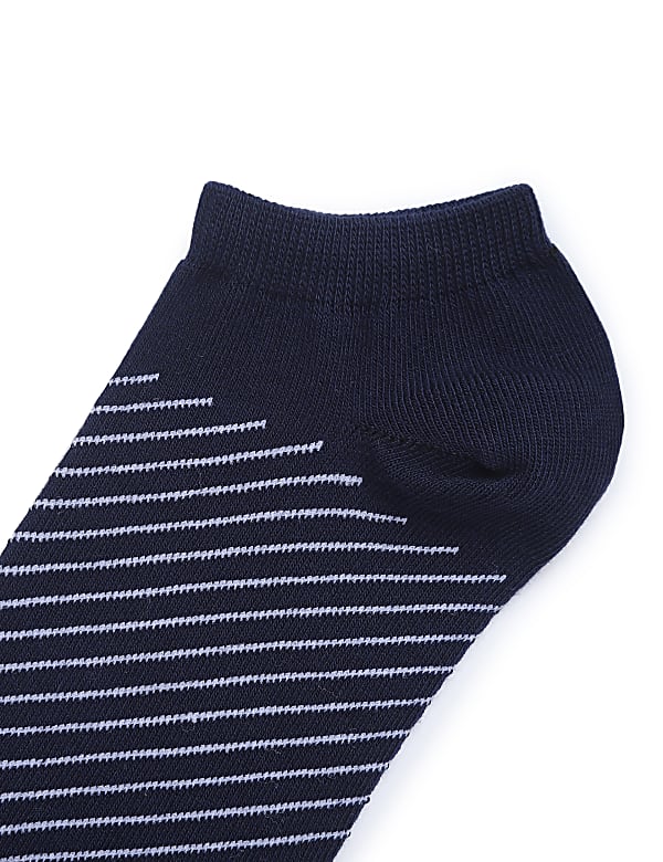 Cotton Mix Stripes Skinny Fit Socks
