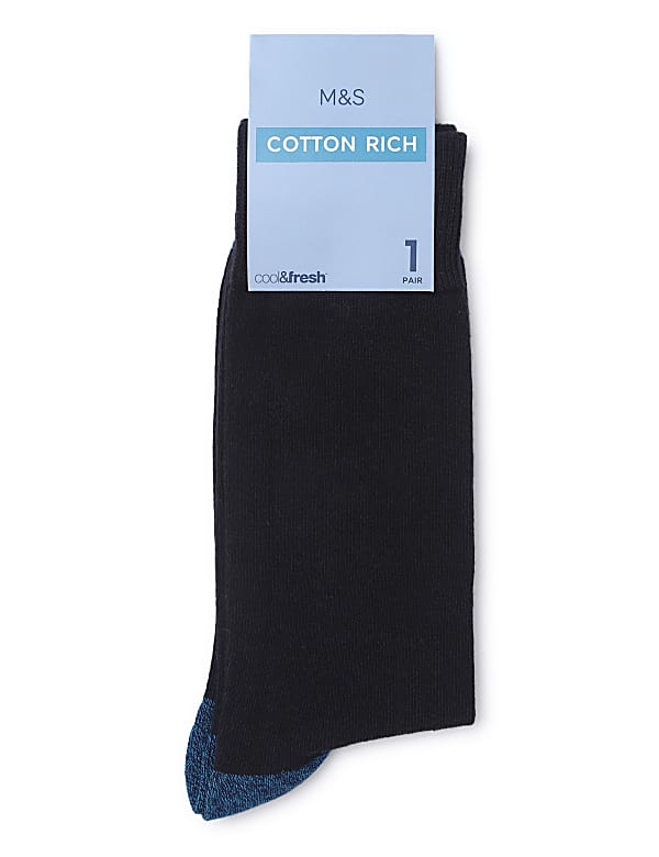 Cotton Mix Plain Skinny Fit Socks