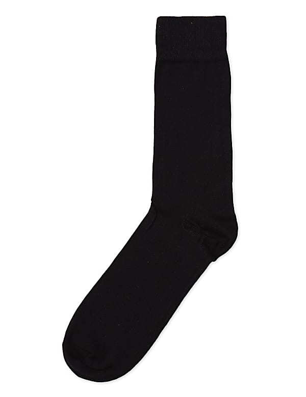 3 Pair Cotton Mix Plain Skinny Fit Socks