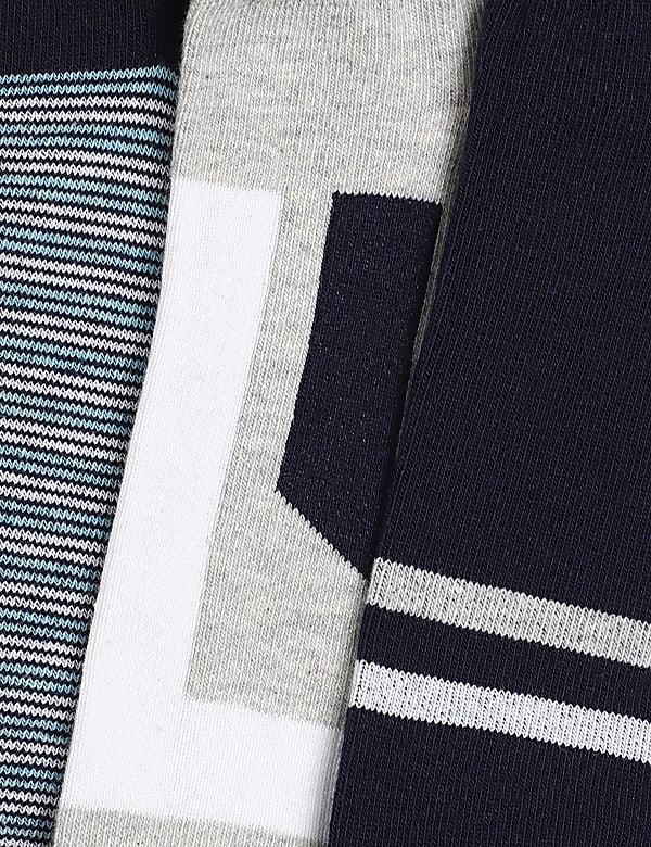 3 Pair of Cotton Mix Printed Socks