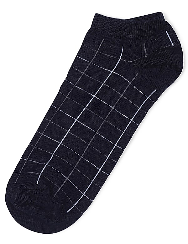 Cotton Mix Checked Socks