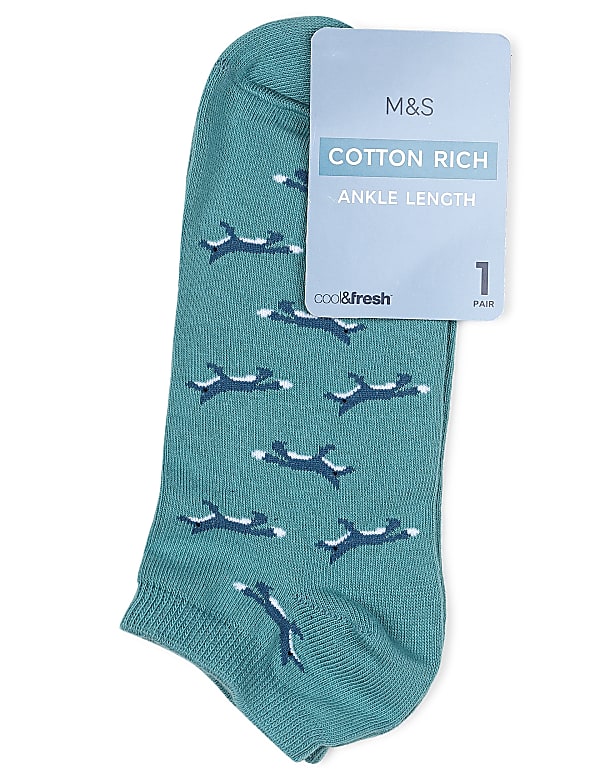 Pair of Cotton Mix Printed Socks