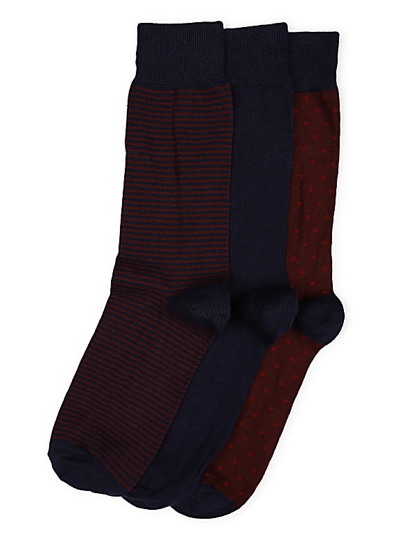 3 Pairs of Cotton Mix Socks