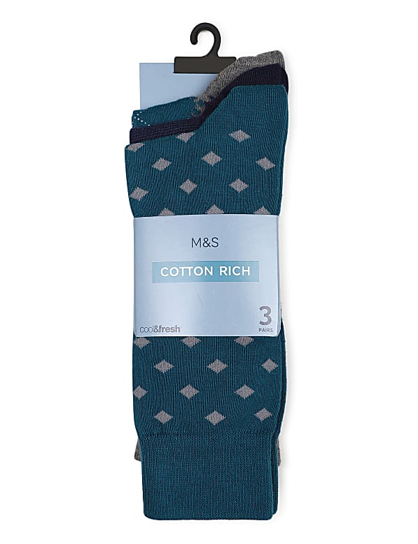 3 Pairs of Cotton Mix Socks