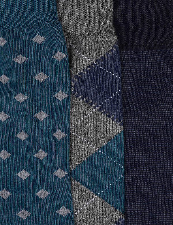 3 Pairs of Cotton Mix Socks