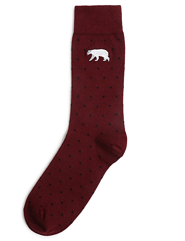 Embroidered Ankle Length Socks