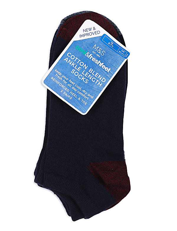 3 Pack Cotton Mix Socks