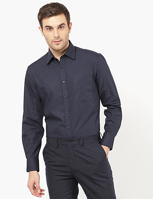 Easycare 2Pk Micro Print Shirt