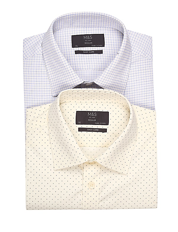 Easycare 2 Pk Gingham Micro Print