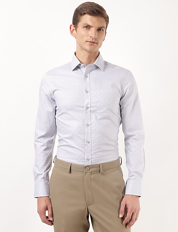 Pure Cotton Printed Spread Collar Shirt