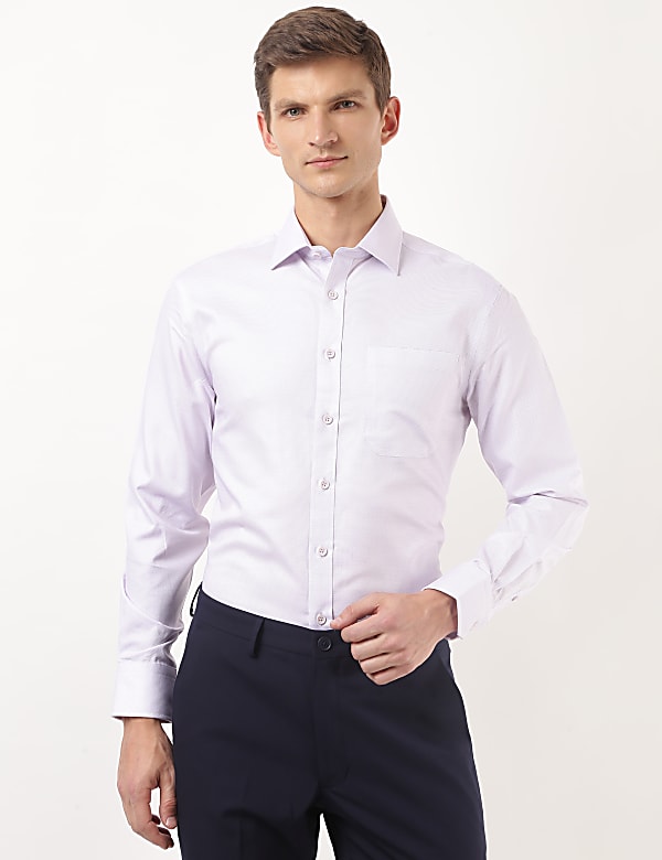 Pure Cotton Printed Spread Collar Shirt