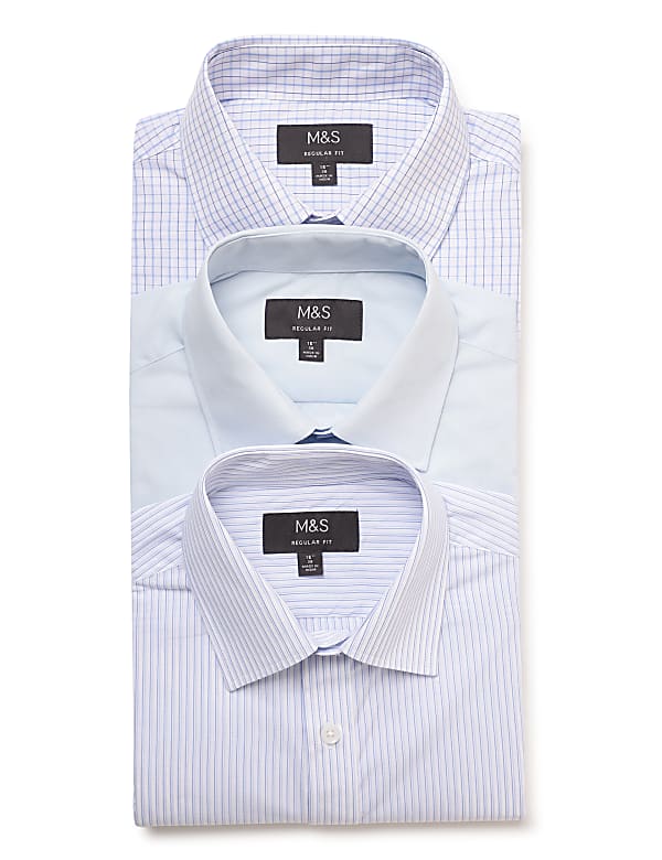 3PK Easy To Iron  Shirt
