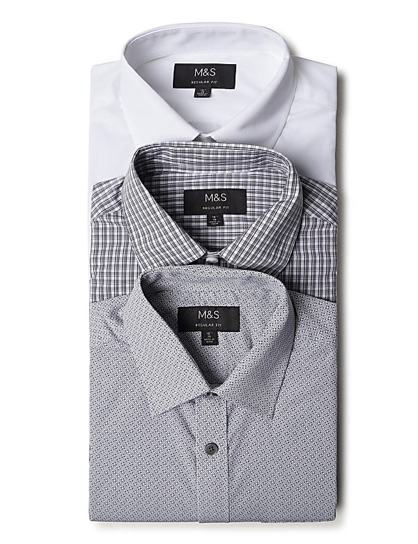 3PK Easy To Iron  Shirt