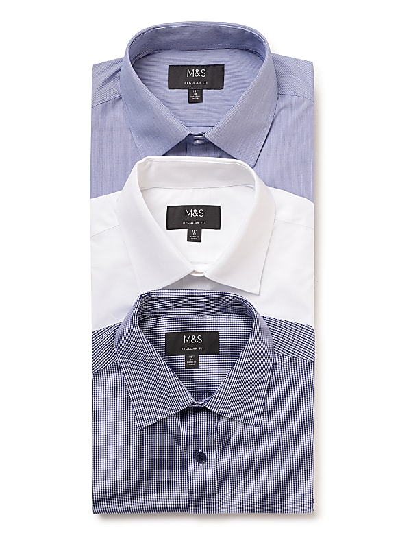 3PK Easy To Iron  Shirt