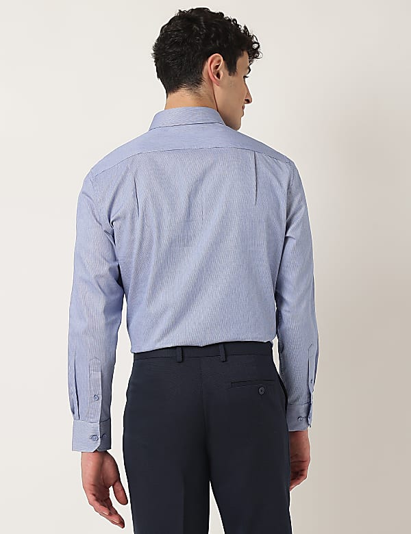 Pure Cotton Textured Classic Collar Shirt