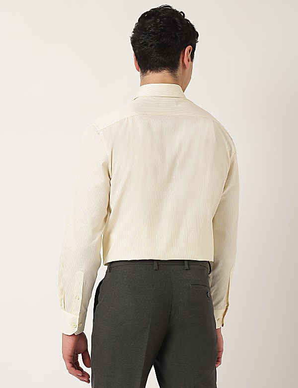 Pure Cotton Striped Classic Collar Shirt