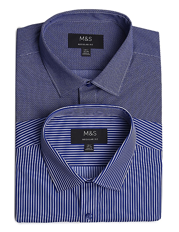 2PK Easy To Iron  Printed Shirt