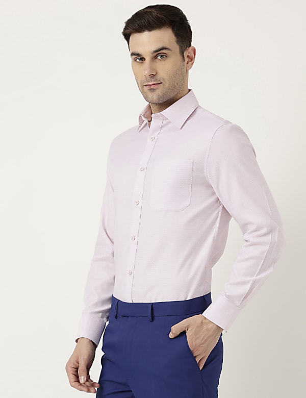 Pure Cotton Slim Fit Checked Shirt