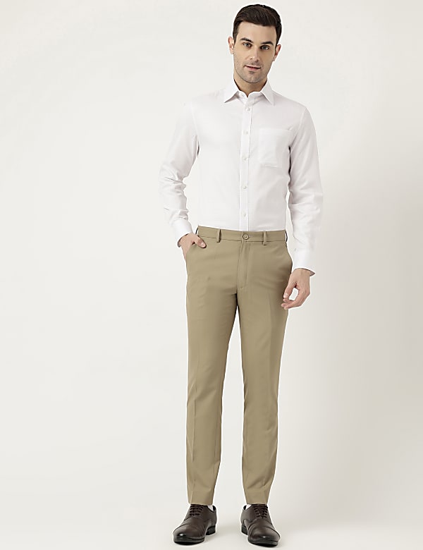 Pure Cotton Slim Fit Checked Shirt