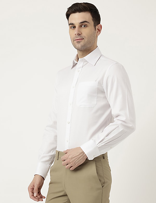 Pure Cotton Slim Fit Checked Shirt