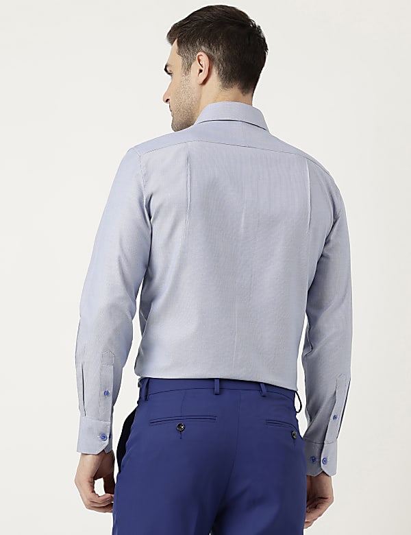 Pure Cotton Slim Fit Striped Shirt