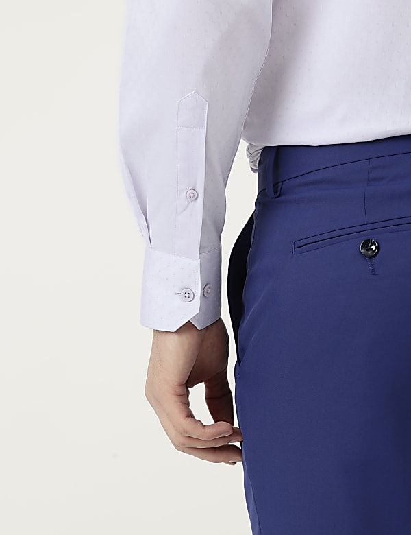 Pure Cotton Slim Fit Textured Shirt