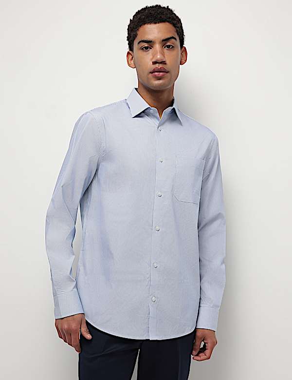 Pure Cotton Textured Full Sleeves Shirt