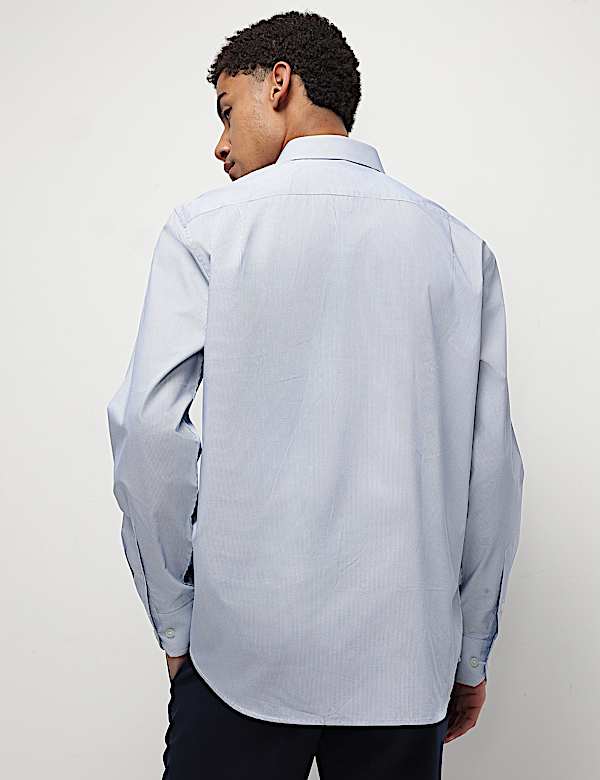 Pure Cotton Textured Full Sleeves Shirt