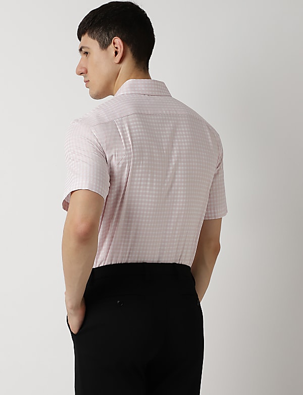 Pure Cotton Spread Collar Shirt