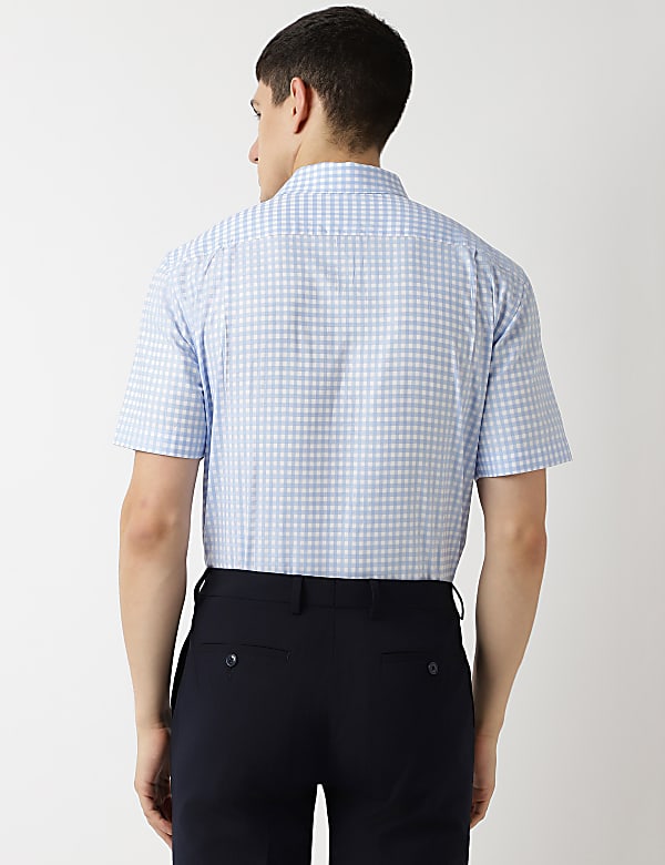 Pure Cotton Spread Collar Shirt