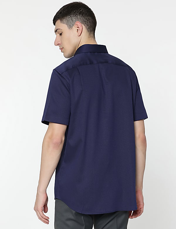 Pure Cotton Spread Collar Shirt