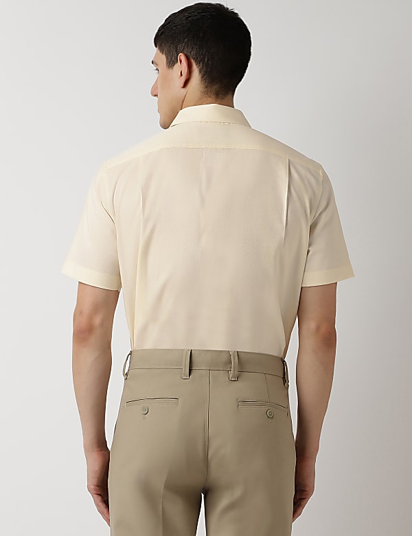 Pure Cotton Spread Collar Shirt