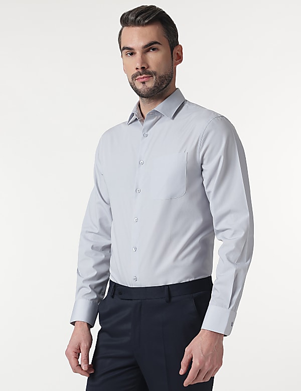 3pk Plain Spread Collar Full Sleeves Shirt