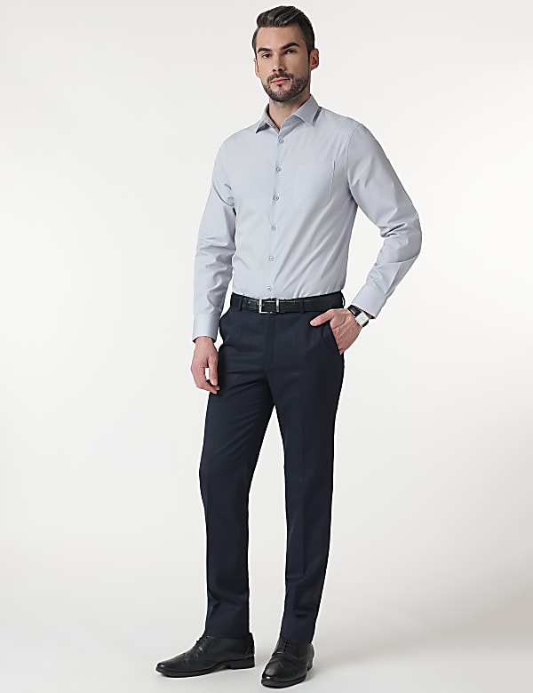 3pk Plain Spread Collar Full Sleeves Shirt